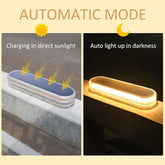 4 Pack Solar Powered Deck Lights - IP68 Waterproof LED Ground Lights with 700mAh Battery for Pathway Driveway